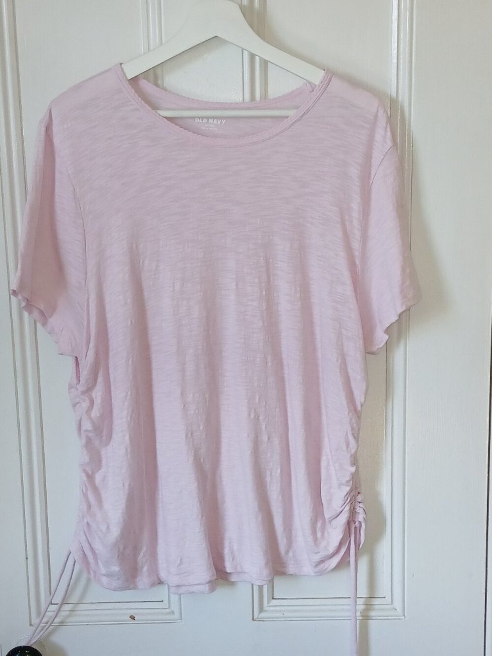 Old Navy Active Go-Dry Shirred Side Tie Short Sleeve Tee XL Tall new without tag